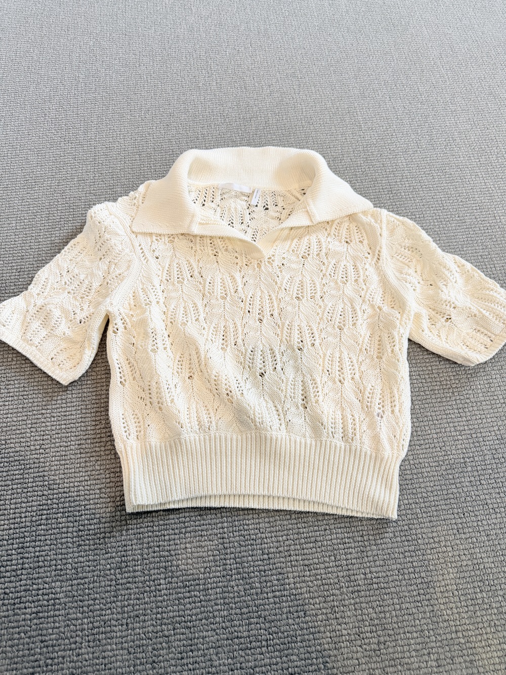Helmut Lang crochet top